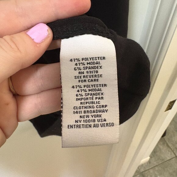 MAGASCHONI 1/4 Zip Sweatshirt Black Plus Size 3X Modal Sweater Collar Soft Cozy - Picture 8 of 12